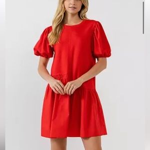 English Factory Puffed Shoulder Mixed Media Mini